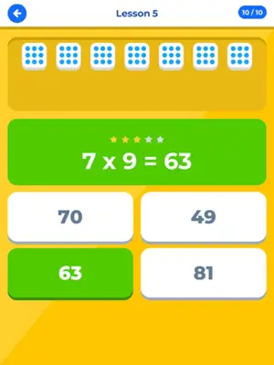 Multiplication table IQ android App screenshot 5